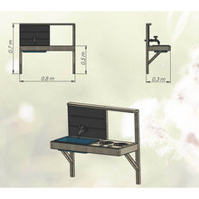 Cargar imagen en el visor de la galería, Casa infantil para jardín My Lodge con tobogán y cocina