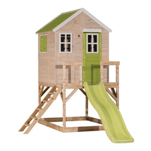 Load image into Gallery viewer, Wooden Playhouse - My Lodge with slide