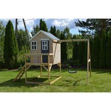 Load image into Gallery viewer, Wooden Playhouse - My Lodge with swing