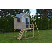 Load image into Gallery viewer, Wooden Playhouse - My Lodge with swing