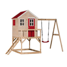 Load image into Gallery viewer, Wooden Playhouse - My Lodge with swing