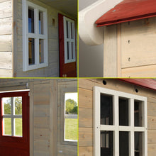 Load image into Gallery viewer, Wooden Playhouse - Nordic Adventure with double swing, slide and kitchen