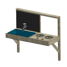 Cargar imagen en el visor de la galería, Casa infantil para jardín  My Lodge con columpio doble y cocina