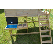 Cargar imagen en el visor de la galería, Casa infantil para jardín  My Lodge con columpio doble y cocina