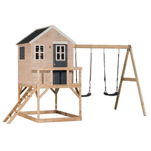 Load image into Gallery viewer, Wooden Playhouse - My Lodge with double swing