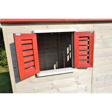 Cargar imagen en el visor de la galería, Casa infantil para jardín My Lodge con columpio, tobogán y cocina
