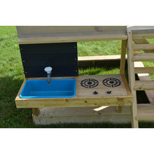 Load image into Gallery viewer, Wooden Playhouse - Nordic Adventure With Slide, Single Swing and Kitchen