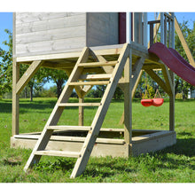 Load image into Gallery viewer, Wooden Playhouse - Nordic Adventure With Slide, Single Swing and Kitchen