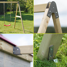 Load image into Gallery viewer, Wooden Playhouse - Nordic Adventure with Slide and Single Swing