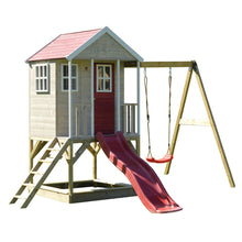 Load image into Gallery viewer, Wooden Playhouse - Nordic Adventure with Slide and Single Swing
