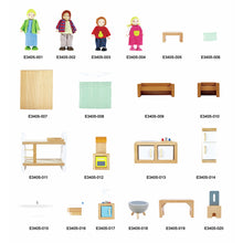 Cargar imagen en el visor de la galería, Casa de muñecas de madera - La Mansión