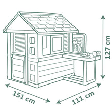Carregar imatge al visor de la galeria, Casita Infantil Nature con Banco de Trabajo – Smoby