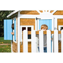 Cargar imagen en el visor de la galería, Casita Infantil de Madera Premontada VISBY Elevada 60 cm