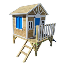 Cargar imagen en el visor de la galería, Casita Infantil de Madera Premontada VISBY Elevada 60 cm