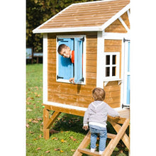 Cargar imagen en el visor de la galería, Casita Infantil de Madera Premontada VISBY Elevada 60 cm