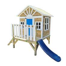 Cargar imagen en el visor de la galería, Casita Infantil de Madera Premontada VISBY Elevada 60 cm