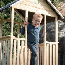 Load image into Gallery viewer, Panorama 300 children's wooden playhouse with slide