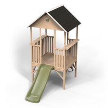 Load image into Gallery viewer, Panorama 300 children's wooden playhouse with slide