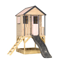 Carregar imagem no visualizador da galeria, Casita Infantil de Madera Adventure Cottage con Plataforma y Tobogán