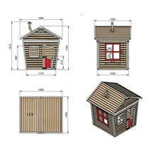 Cargar imagen en el visor de la galería, Casita infantil de madera Premontada FADA