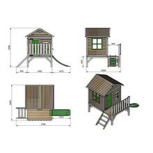 Load image into Gallery viewer, FLAM Wooden Children's Playhouse Pre-Assambled, Elevated 60 cm