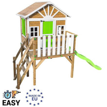 Carregar imatge al visor de la galeria, Caseta Infantil de Fusta Premontada VISBY Elevada 90 cm