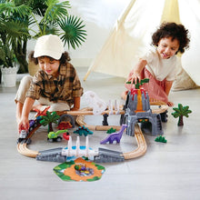 Load image into Gallery viewer, Wooden Train Circuit - Dinosaur Adventure