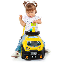 Load image into Gallery viewer, Ride-On 3-in-1 SUV Car with Block Set - Yellow