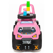 Cargar imagen en el visor de la galería, Correpasillos Coche SUV 3 en 1 Rosa con Juego de Bloques
