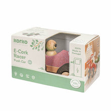 Cargar imagen en el visor de la galería, Coche de juguete de corcho y madera E-Cork Racer de Korko - Rojo