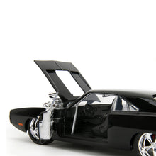 Carregar imatge al visor de la galeria, Coche Dodge Charger Fast & Furious con figura Dominic Toretto - Escala 1:24