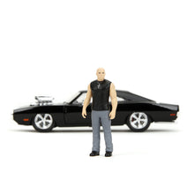 Carregar imatge al visor de la galeria, Coche Dodge Charger Fast & Furious con figura Dominic Toretto - Escala 1:24