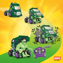 Carregar imatge al visor de la galeria, Vehículo Radiocontrol Hulk Smash‑Up 1:24 – Jada Toys