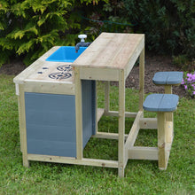 Load image into Gallery viewer, Cocina Infantil Exterior Wendi Kitchen Bar con Taburetes