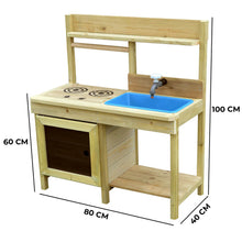Load image into Gallery viewer, Cocina Infantil de Exterior Wendi Muddy Kitchen de Madera con Grifo
