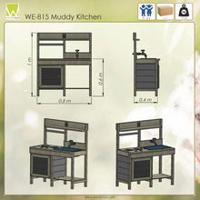 Load image into Gallery viewer, Cocina Infantil de Exterior Wendi Muddy Kitchen de Madera con Grifo