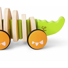 Load image into Gallery viewer, Wooden Crawling Crocodile