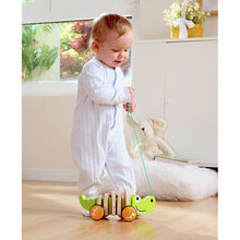 Load image into Gallery viewer, Wooden Crawling Crocodile