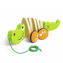 Load image into Gallery viewer, Wooden Crawling Crocodile