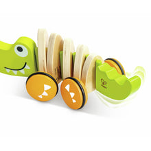 Load image into Gallery viewer, Wooden Crawling Crocodile