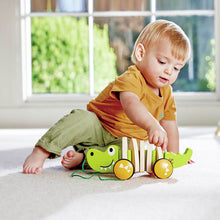 Load image into Gallery viewer, Wooden Crawling Crocodile