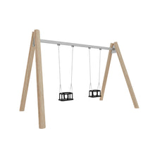 Carregar imagem no visualizador da galeria, Columpio De Robinia Asientos Cuna M