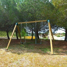 Load image into Gallery viewer, VEGA double wooden swing Professional Use