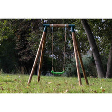 Cargar imagen en el visor de la galería, Columpio individual de madera redonda KILA L