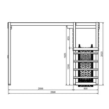 Cargar imagen en el visor de la galería, Parque Infantil de Madera Max-Play Gym con Tobogán