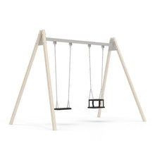 Load image into Gallery viewer, Fresh Double Mixed Swing for Children Public Use