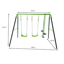 Cargar imagen en el visor de la galería, Columpio triple metálico GINGO