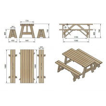 Cargar imagen en el visor de la galería, Conjunto de Pícnic ZURICH para Uso Público y Privado