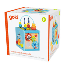 Cargar imagen en el visor de la galería, Cubo de piezas y actividades educativo de madera Goki