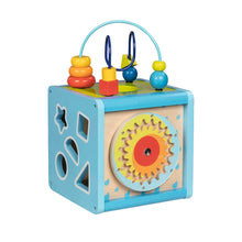 Cargar imagen en el visor de la galería, Cubo de piezas y actividades educativo de madera Goki